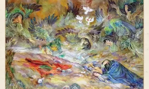 تصویر نگارگری استاد محمود فرشچیان